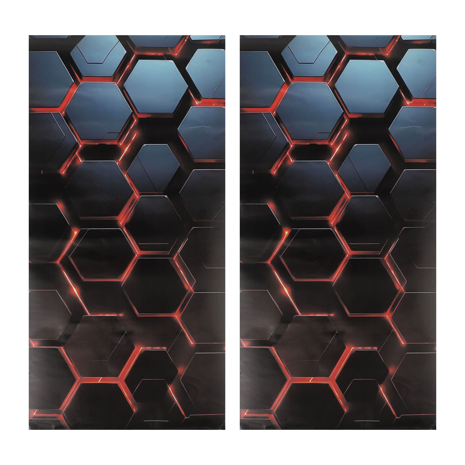 Interior Design Style - For Honeycomb Design B-Pillar Decal Set