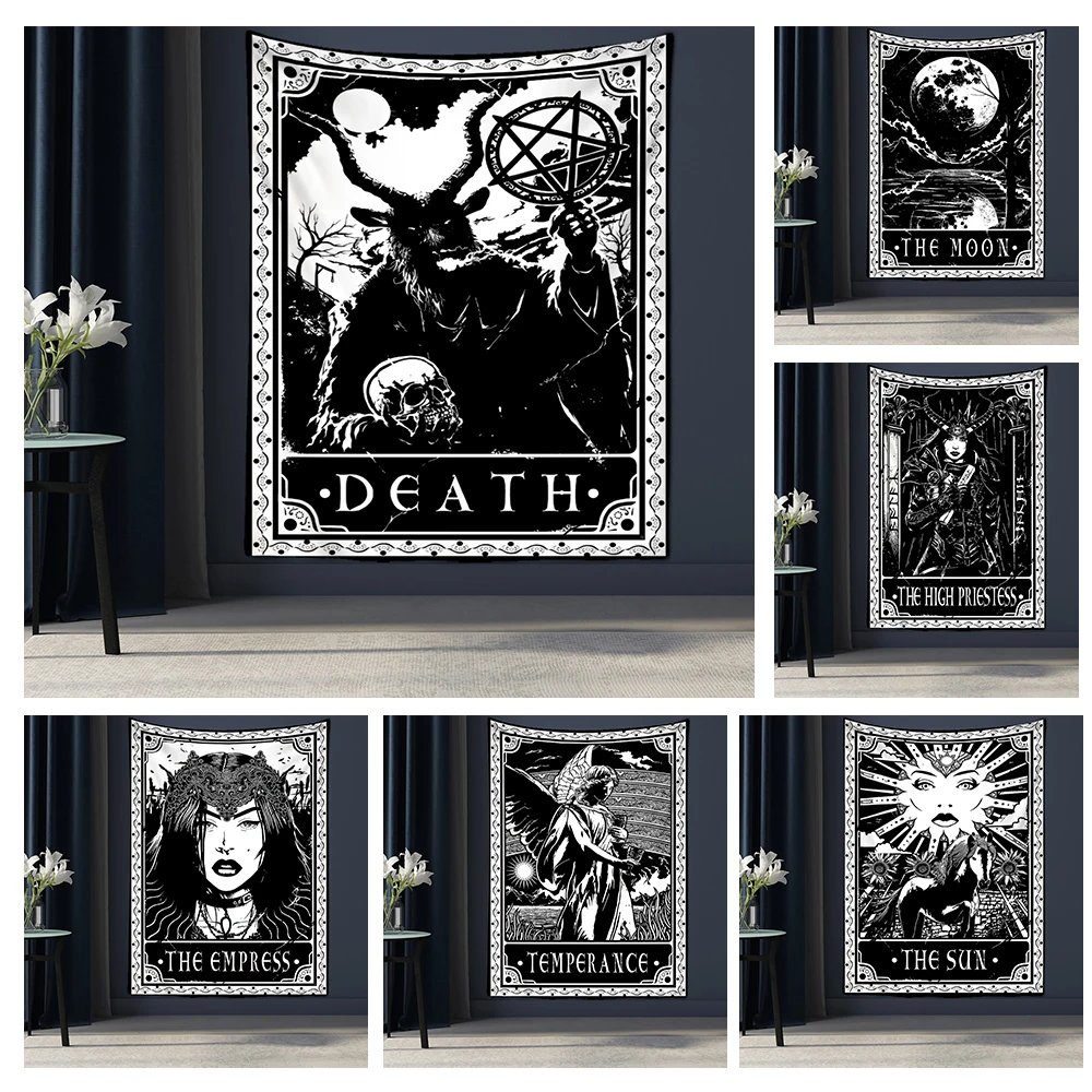 Interior Design Office Space - Mystical Tarot Tapestry - Gothic Art