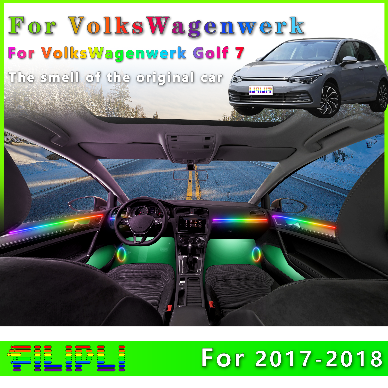 Interior Design Apps - For VW Golf 7 2017-2018 Superior