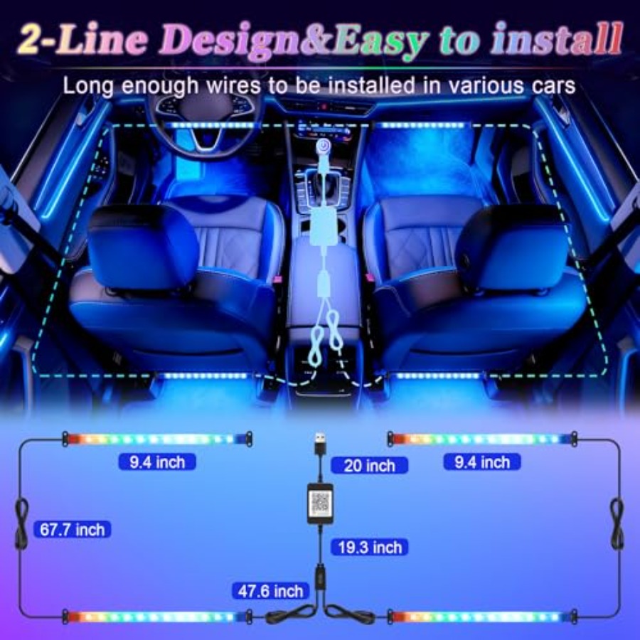 Smart Car Interior LED Lights  - Interior Design Apps recensie en prijs