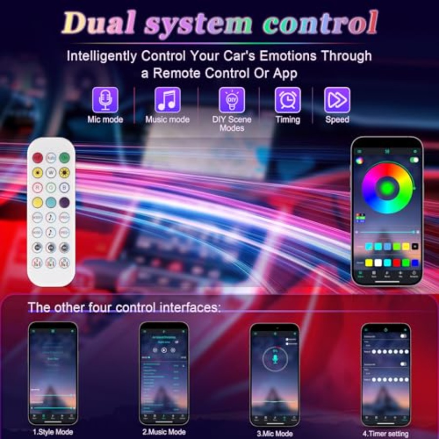 Smart Car Interior LED Lights  - Interior Design Apps recensie en prijs