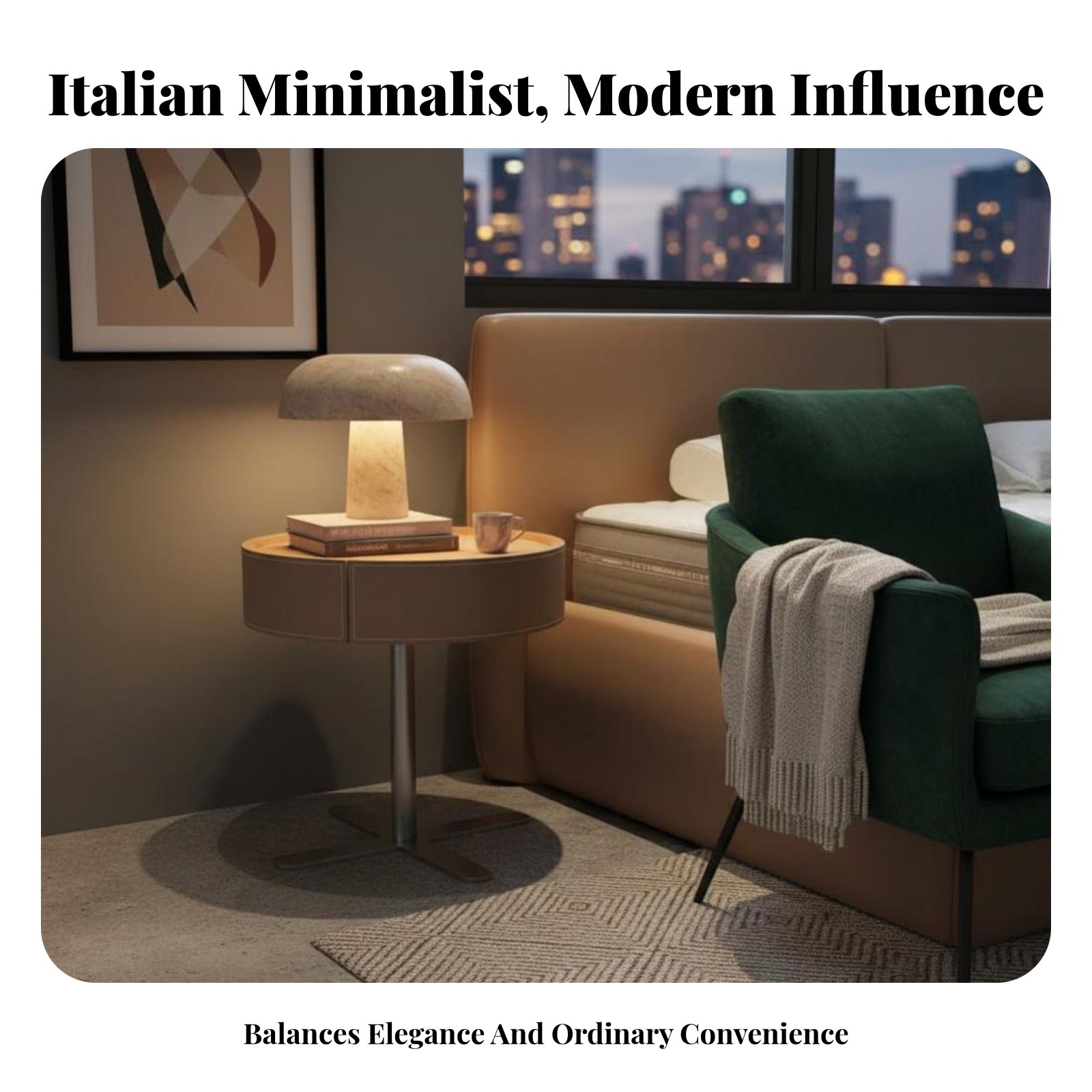 Round Pedestal Night Table Min - Interior Design Office Space recensie en prijs