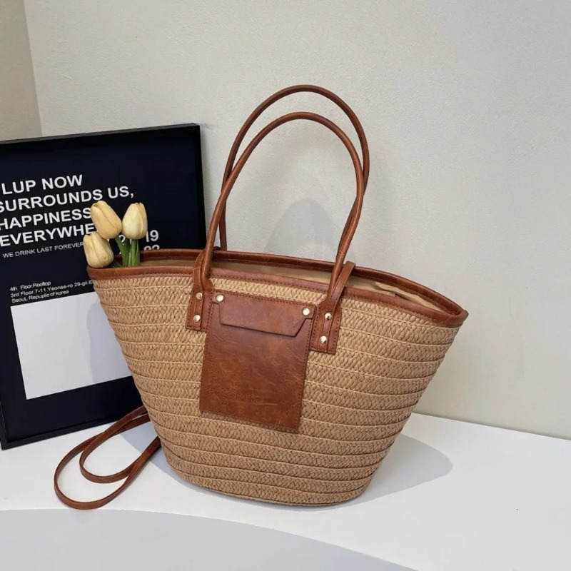 Woven Shoulder Bag Straw Baske - Interior Design Style recensie en prijs