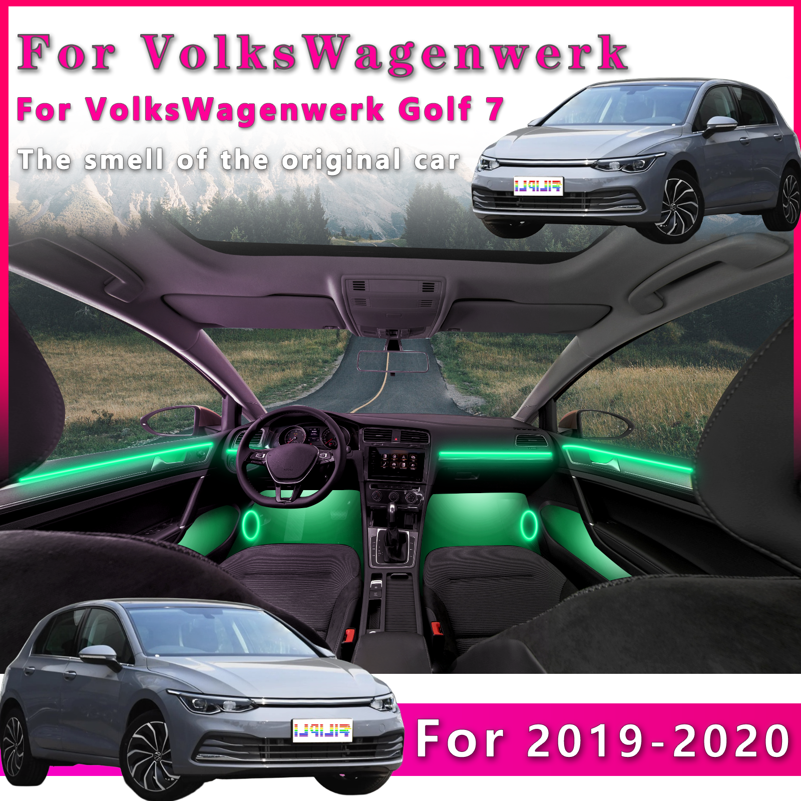 For VW Golf 7 2019-2020 Brilli - Interior Design Apps recensie en prijs