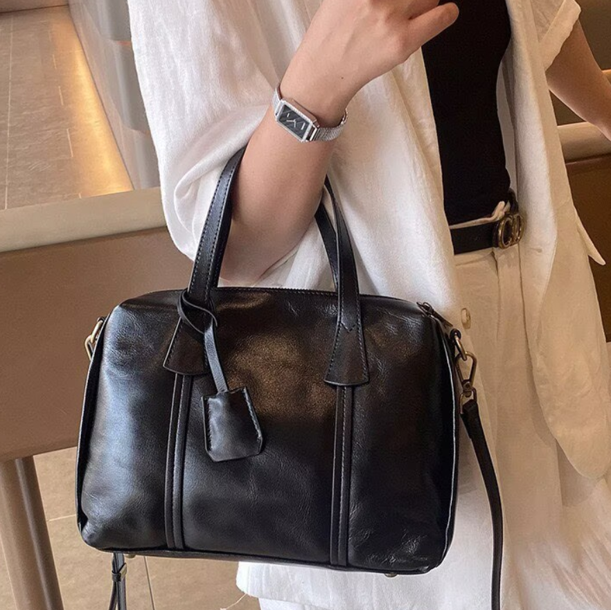 Vintage Real Leather Handbag F - Interior Design Style recensie en prijs