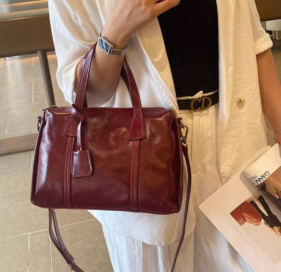 Vintage Real Leather Handbag F - Interior Design Style recensie en prijs
