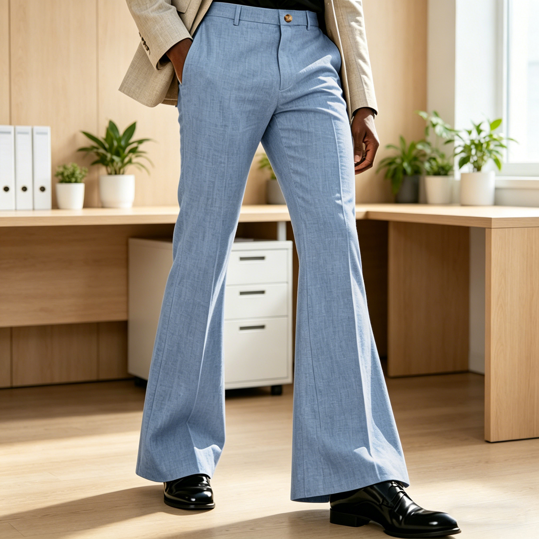 Men's Linen Flare Suit Pants R - Linen Roller Blind recensie en prijs