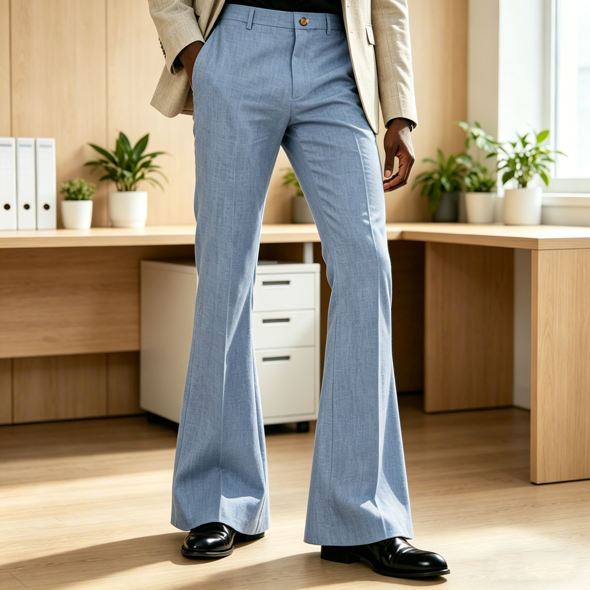 Men's Linen Flare Suit Pants R - Linen Roller Blind recensie en prijs