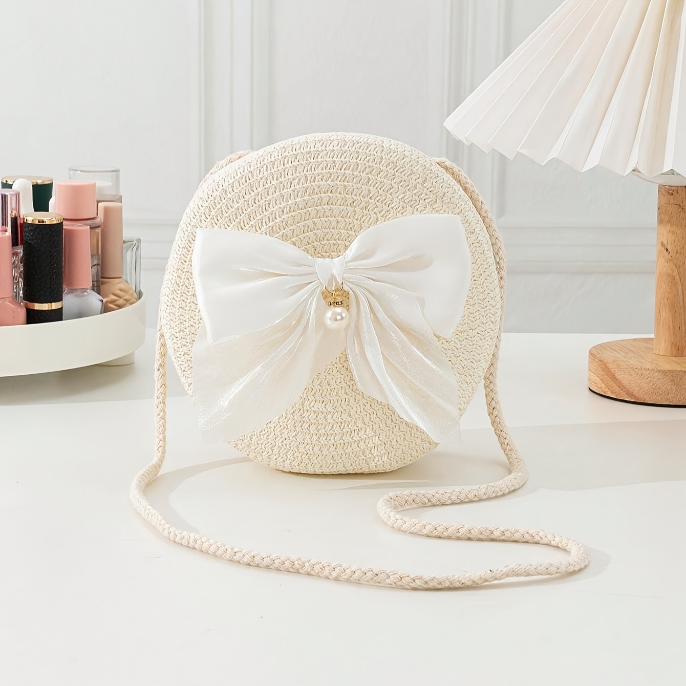 Elegant Round Straw Crossbody  - Interior Design Style recensie en prijs