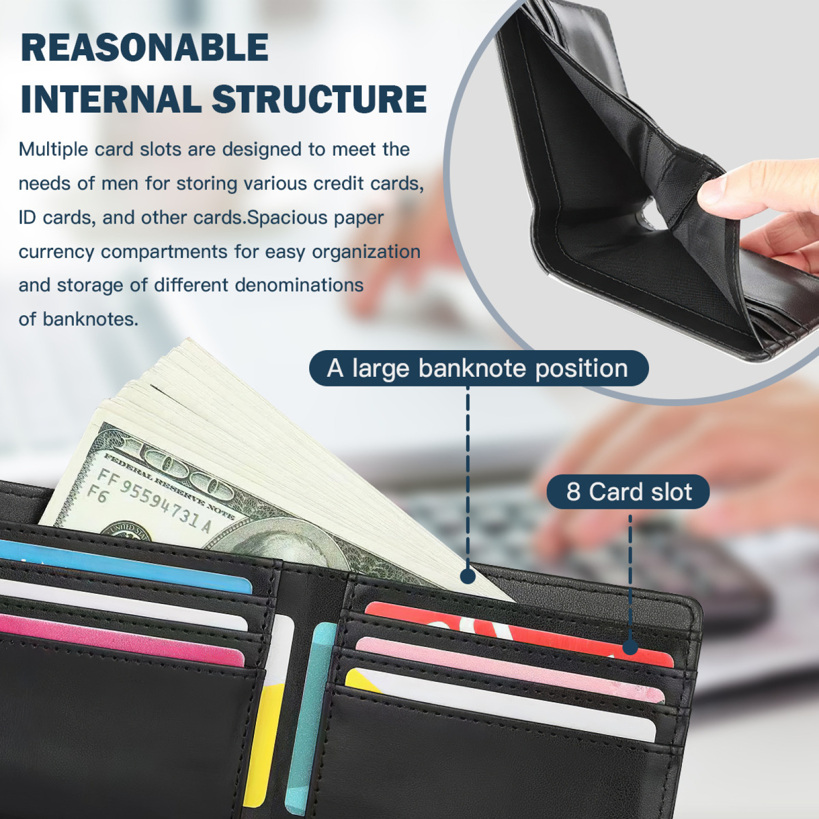 Initech New Men Wallets Pu Lea - Interior Design Office Space recensie en prijs