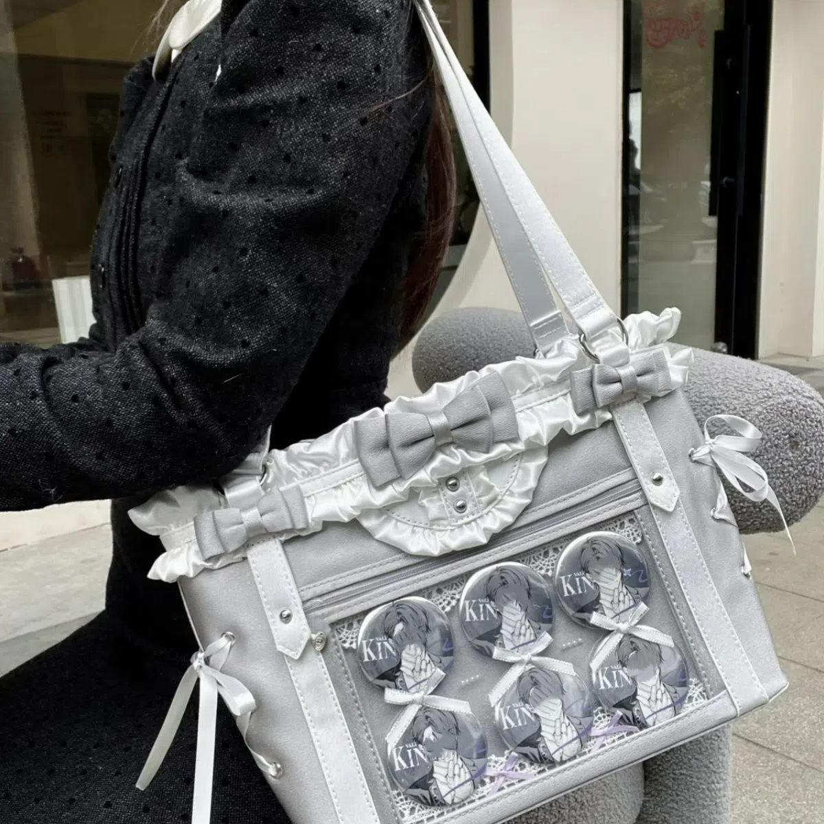 New Sweet Preppy Style Shoulde - Interior Design Style recensie en prijs
