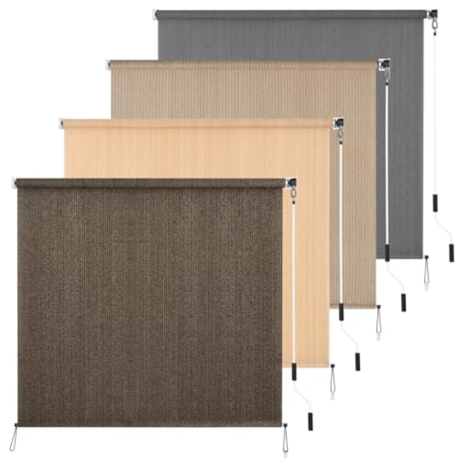 Outdoor Roller Shade 6' W x 8' - Linen Roller Blind recensie en prijs