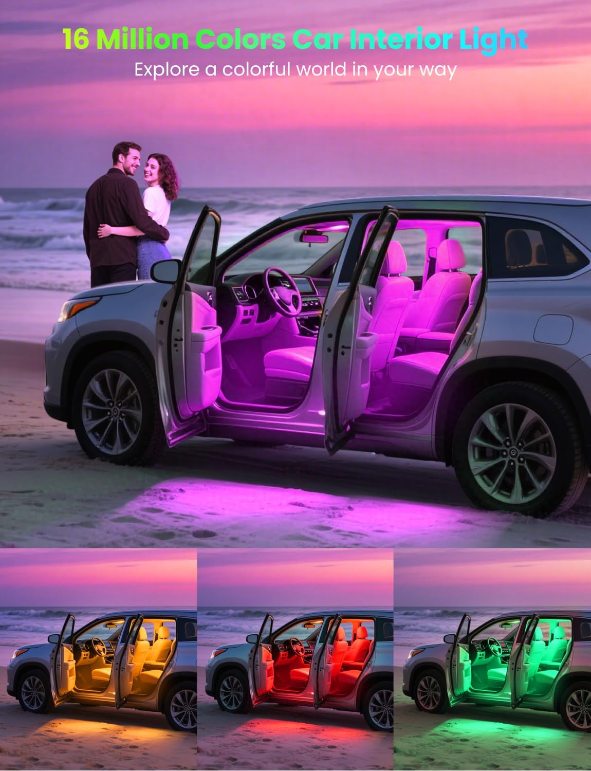 RGB 48 LED Car Interior Lights - Interior Design Apps recensie en prijs