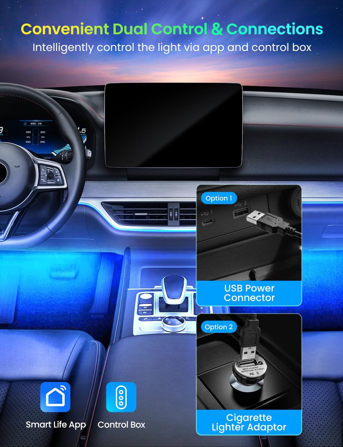 RGB 48 LED Car Interior Lights - Interior Design Apps recensie en prijs