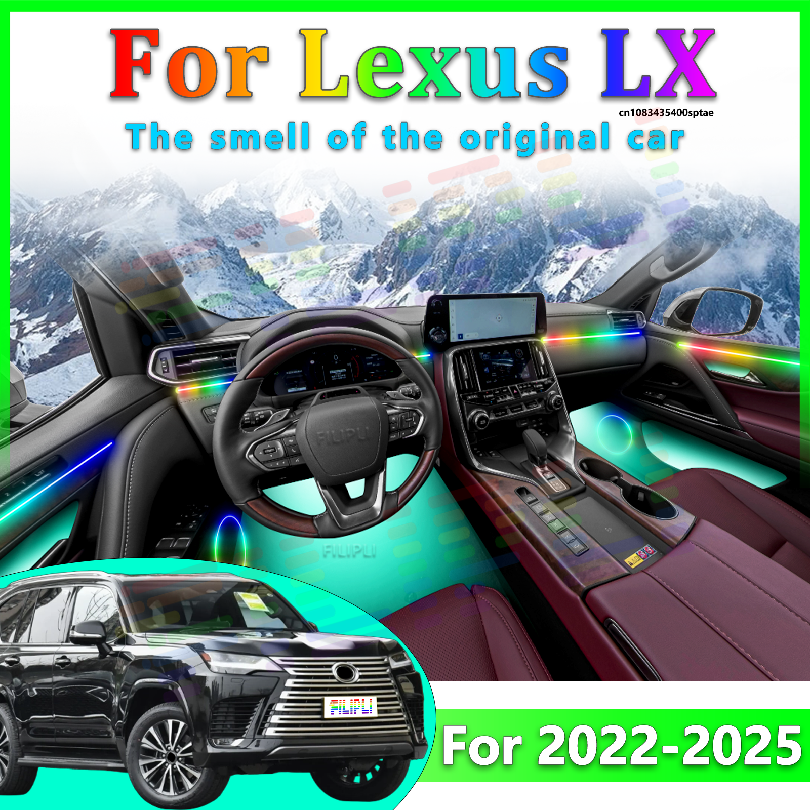 For Lexus LX/LXL 2022-2026 Pre - Interior Design Apps recensie en prijs