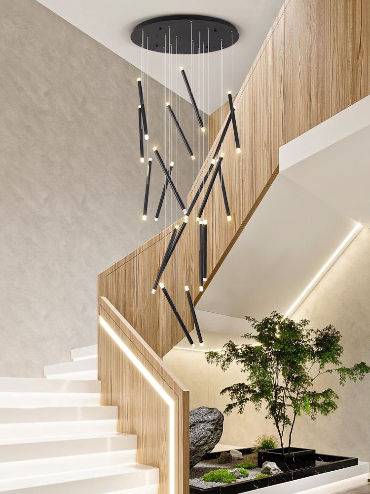 Modern Chandelier LED Stair Ch - Interior Design Deck recensie en prijs