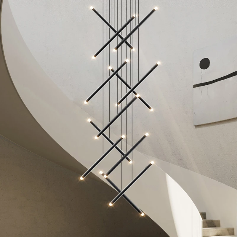 Modern Chandelier LED Stair Ch - Interior Design Deck recensie en prijs