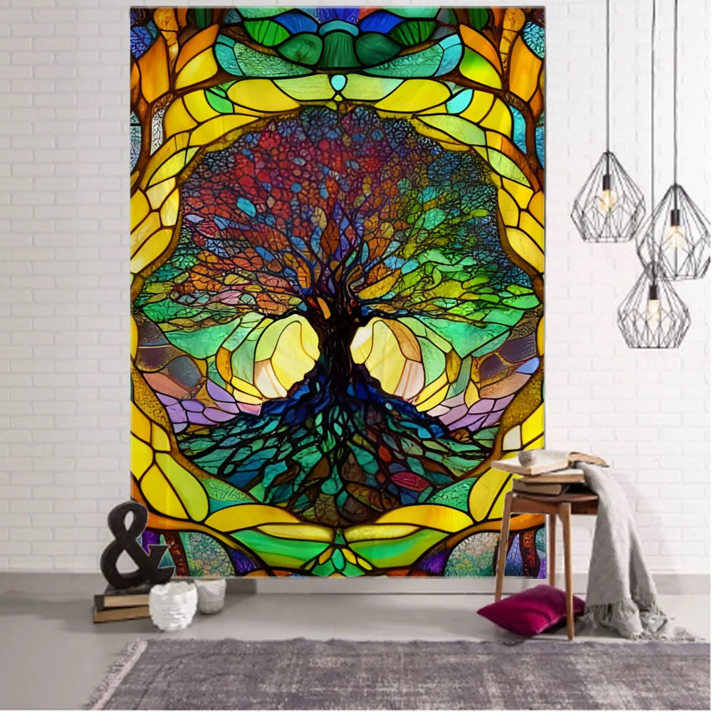 Vibrant Swirl Tree Tapestry -  - Interior Design Office Space recensie en prijs