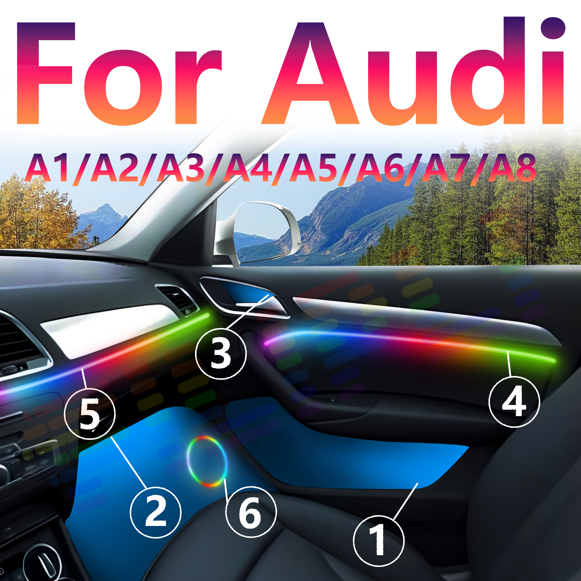 Interior LED Light For Audi A1 - Interior Design Apps recensie en prijs