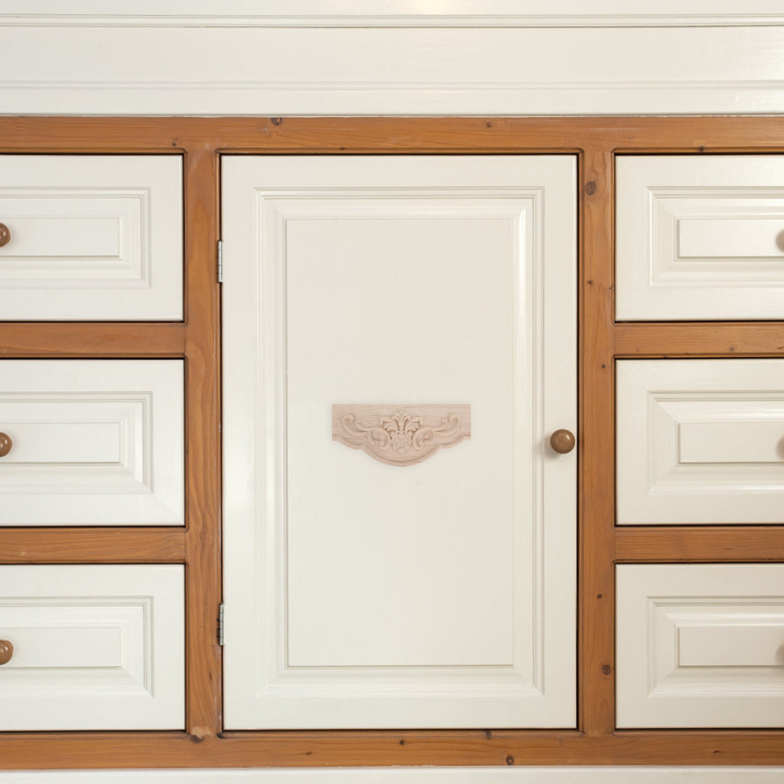 Set of 3 Rustic Wood Carving D - Interior Design Office Space recensie en prijs
