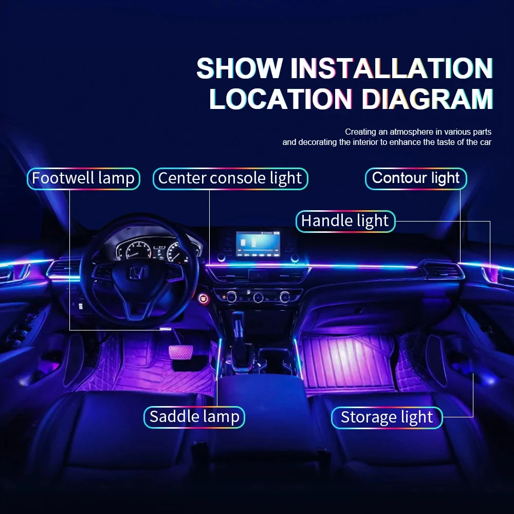 6 in 1 Exclusive Car LED Inter - Interior Design Apps recensie en prijs